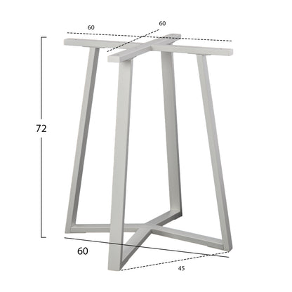 Table Base White HM470.02 60x60x72cm