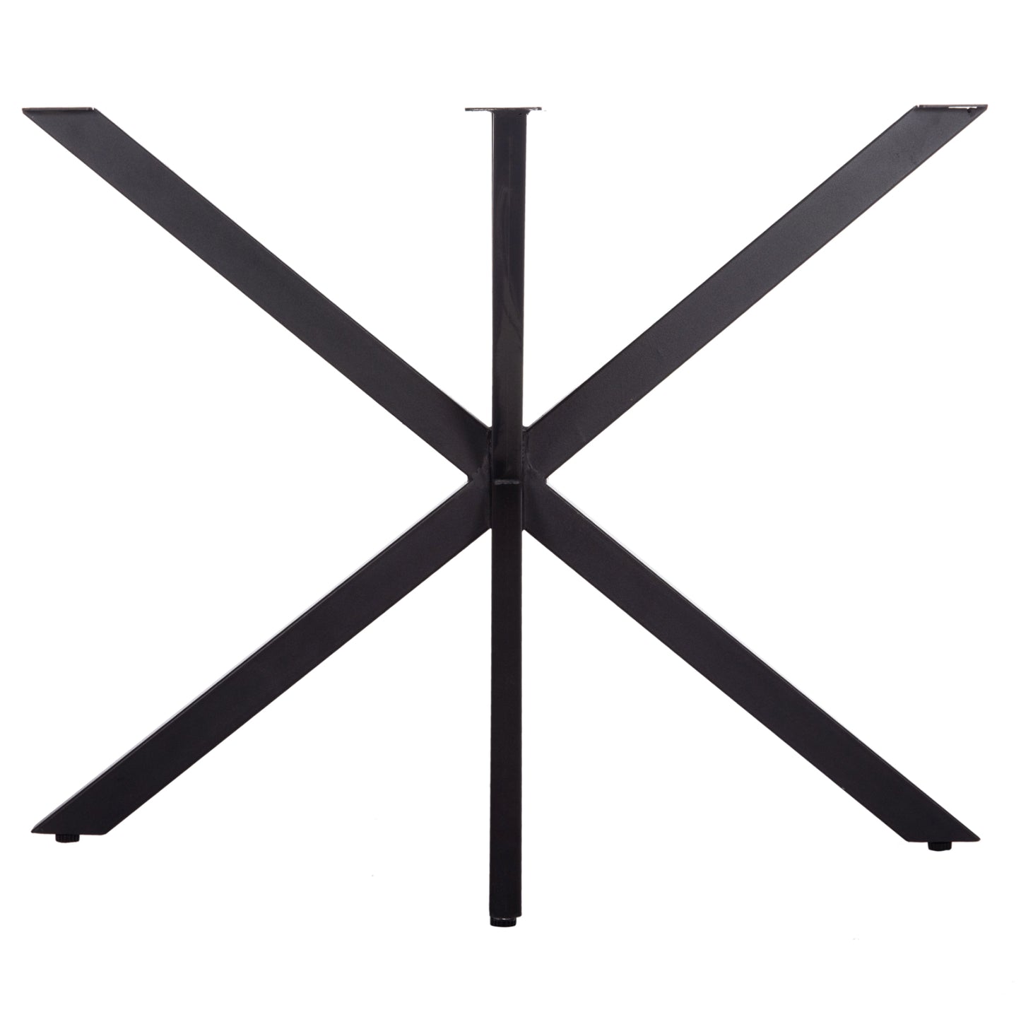 TABLE BASE/LEGS METAL IN CROSS DESIGN HM6255 FOR TABLETOP 120x80cm--BLACK