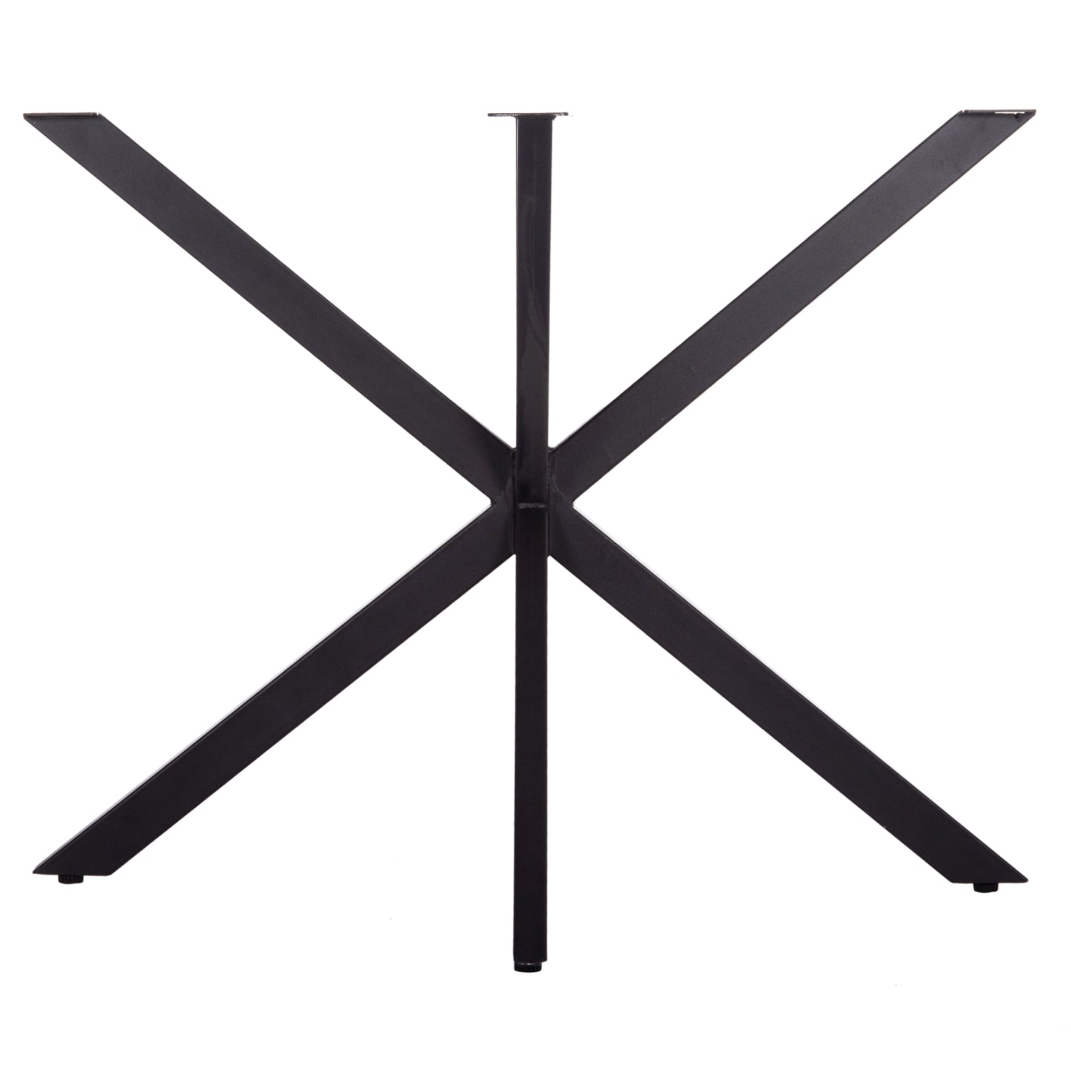 TABLE BASE/LEGS METAL IN CROSS DESIGN HM6255 FOR TABLETOP 120x80cm--BLACK