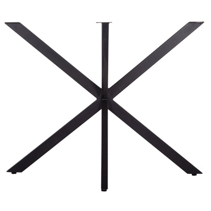 TABLE BASE/LEGS METAL IN CROSS DESIGN HM6255 FOR TABLETOP 120x80cm--BLACK