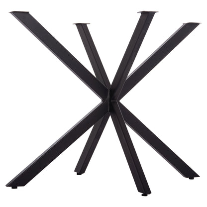 TABLE BASE/LEGS METAL IN CROSS DESIGN HM6255 FOR TABLETOP 120x80cm--BLACK