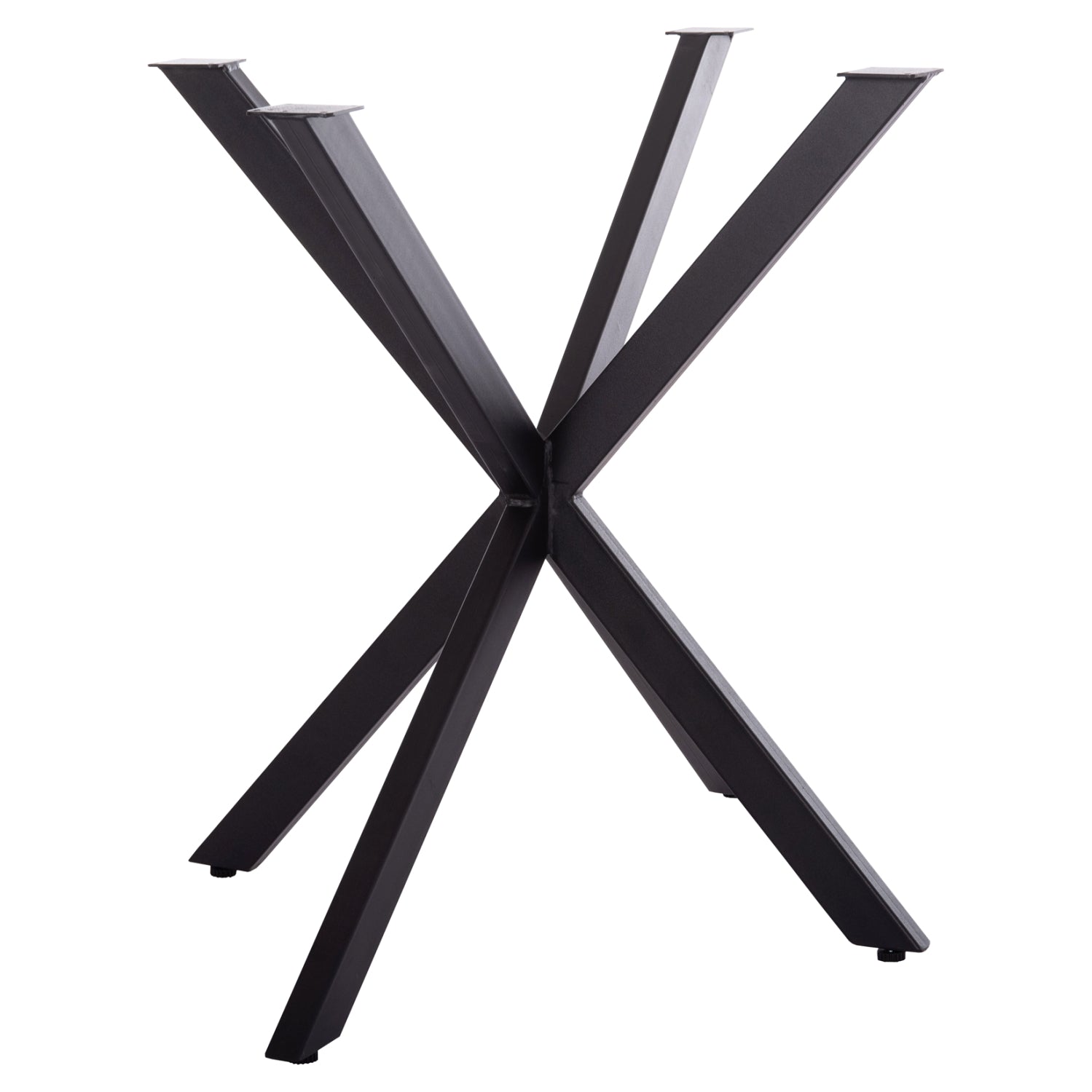 TABLE BASE/LEGS METAL IN CROSS DESIGN HM6255 FOR TABLETOP 120x80cm--BLACK