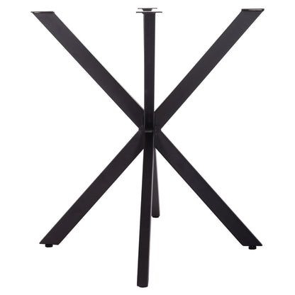 TABLE BASE/LEGS METAL IN CROSS DESIGN HM6255 FOR TABLETOP 120x80cm--BLACK