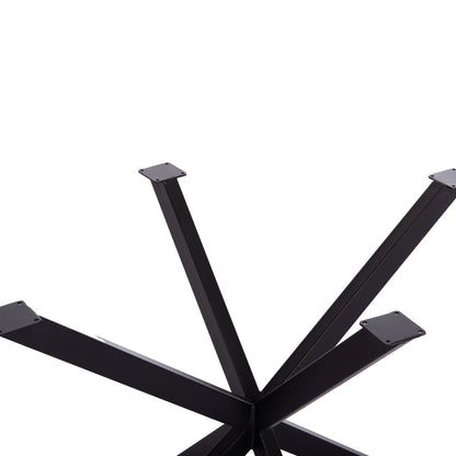 TABLE BASE/LEGS METAL IN CROSS DESIGN HM6255 FOR TABLETOP 120x80cm--BLACK