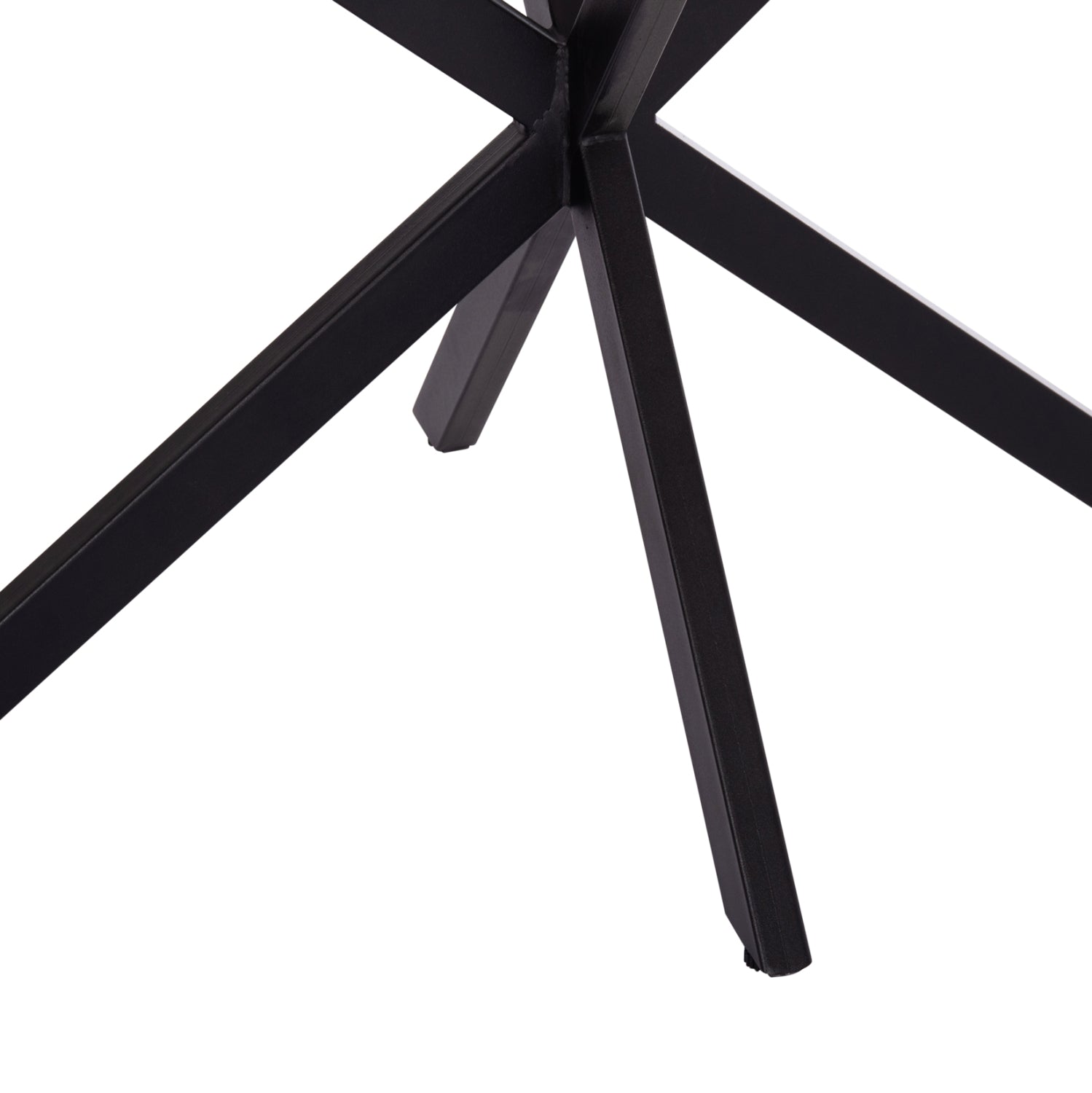 TABLE BASE/LEGS METAL IN CROSS DESIGN HM6255 FOR TABLETOP 120x80cm--BLACK