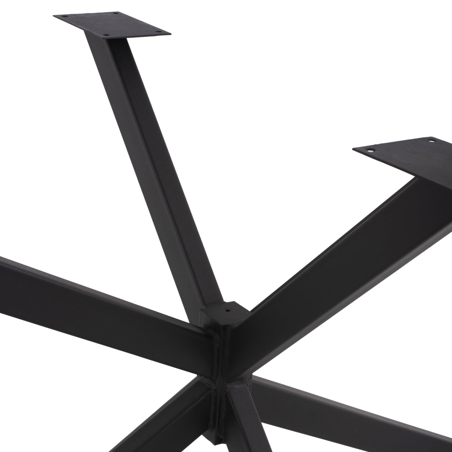 BASE FOR TABLE HM5917 BLACK METAL DOUBLE CROSS-ARRANGEMENT 130x72x71,5Hcm.