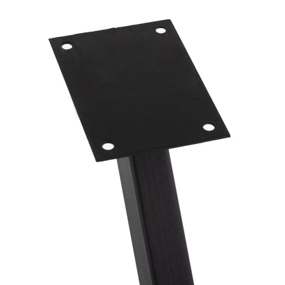 BASE FOR TABLE HM5917 BLACK METAL DOUBLE CROSS-ARRANGEMENT 130x72x71,5Hcm.