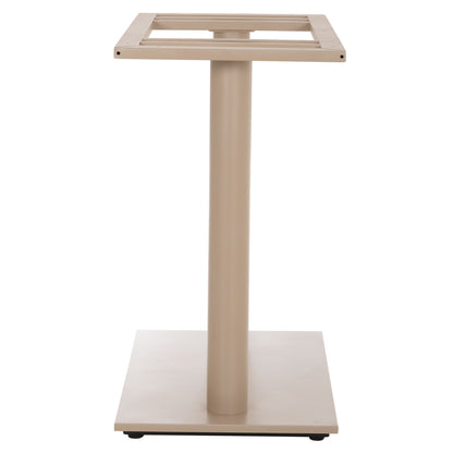 BASE FOR TABLE HM435.25 METAL DOUBLE IN MATTE CAPPUCCINO WITH HEIGHT ADJUSTERS 80Χ40Χ72Hcm.