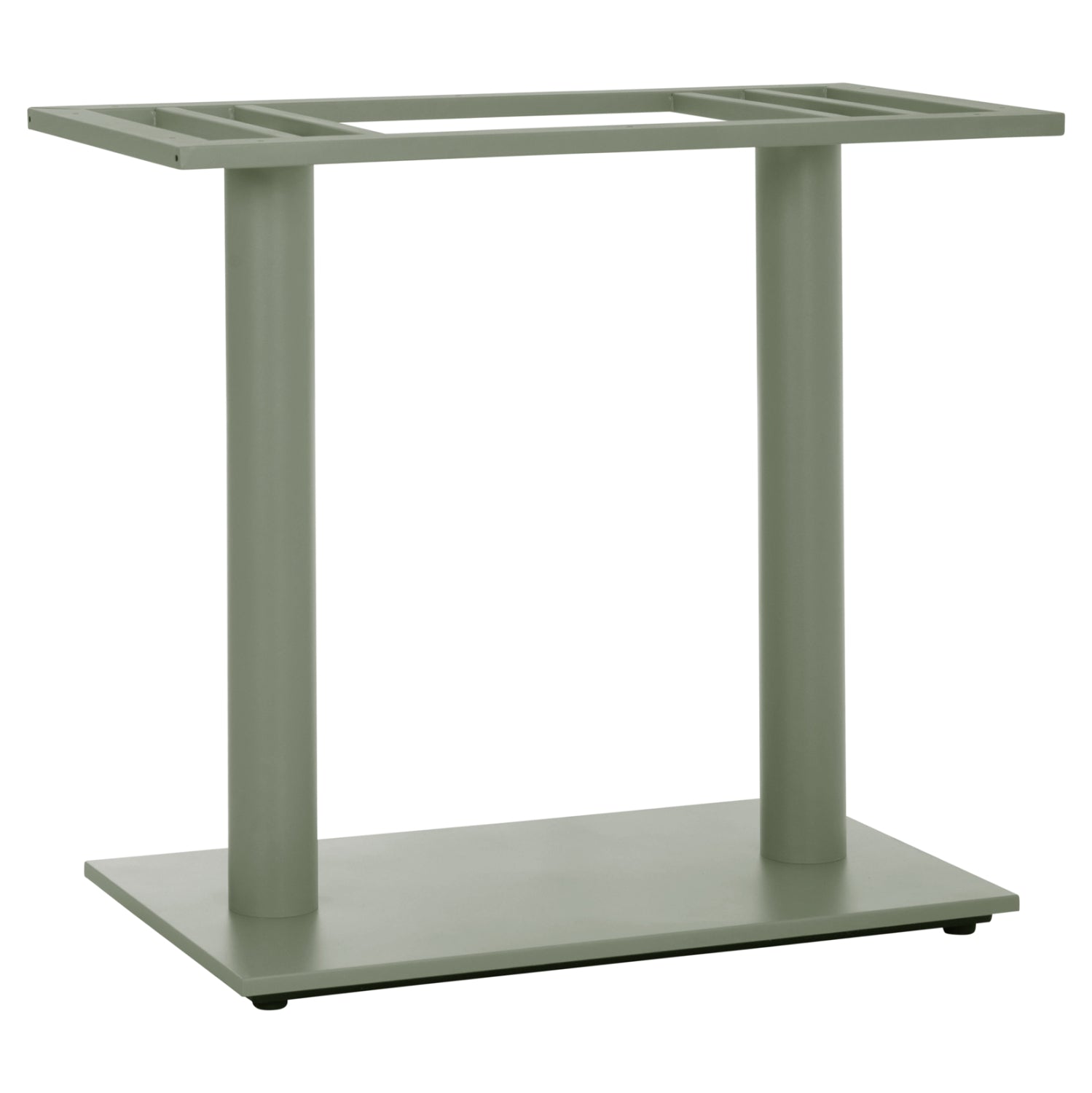 BASE FOR TABLE HM435.28 METAL DOUBLE IN GREEN WITH HEIGHT ADJUSTERS 80Χ40Χ72Hcm.