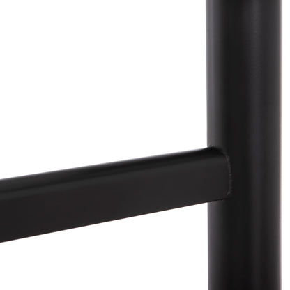 BASE FOR TABLE HM461.11 ALUMINUM DOUBLE IN MATTE BLACK WITH HEIGHT ADJUSTERS 100Χ60Χ73Hcm.