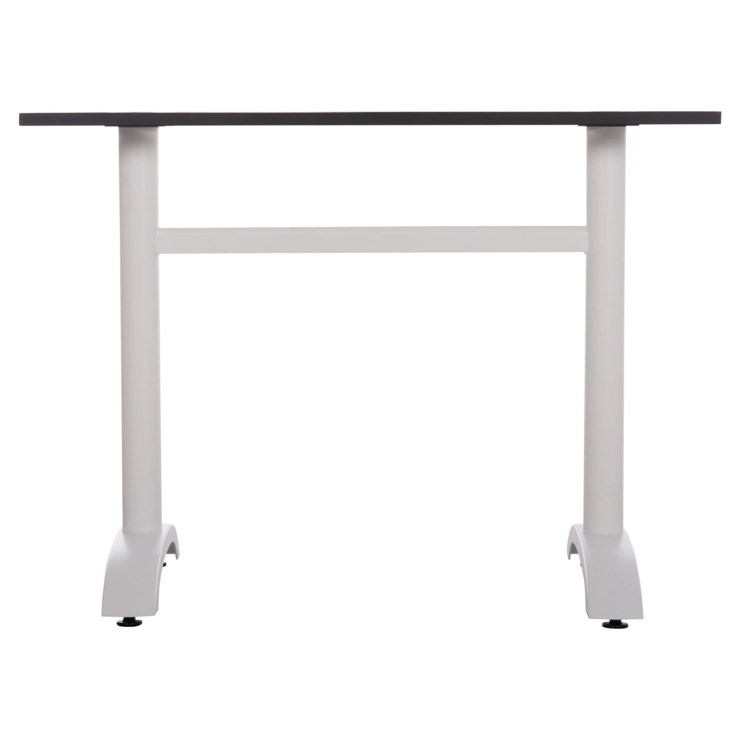 BASE FOR TABLE HM461.12 ALUMINUM DOUBLE IN WHITE WITH HEIGHT ADJUSTERS 100x60x73Hcm