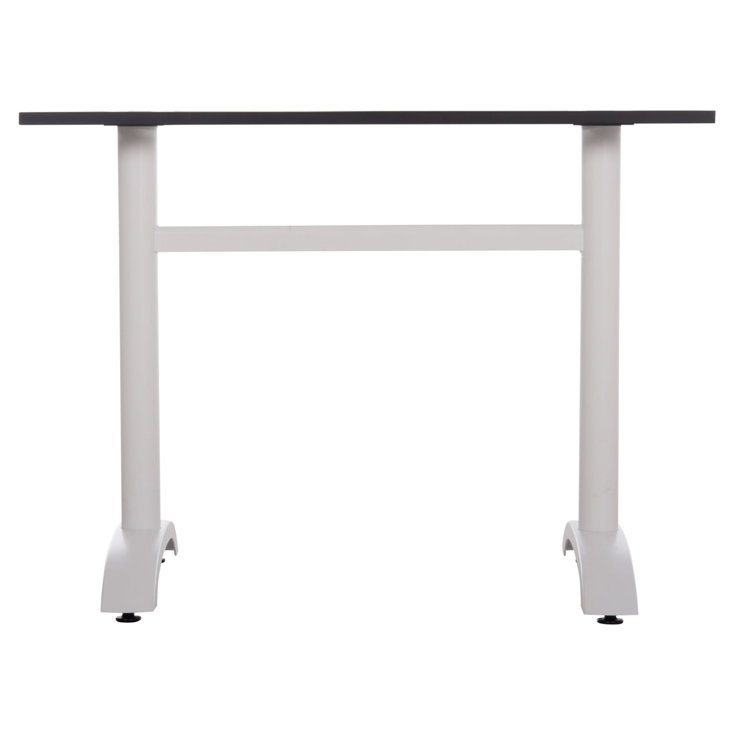 BASE FOR TABLE HM461.12 ALUMINUM DOUBLE IN WHITE WITH HEIGHT ADJUSTERS 100x60x73Hcm