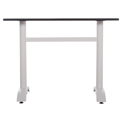 BASE FOR TABLE HM461.12 ALUMINUM DOUBLE IN WHITE WITH HEIGHT ADJUSTERS 100x60x73Hcm