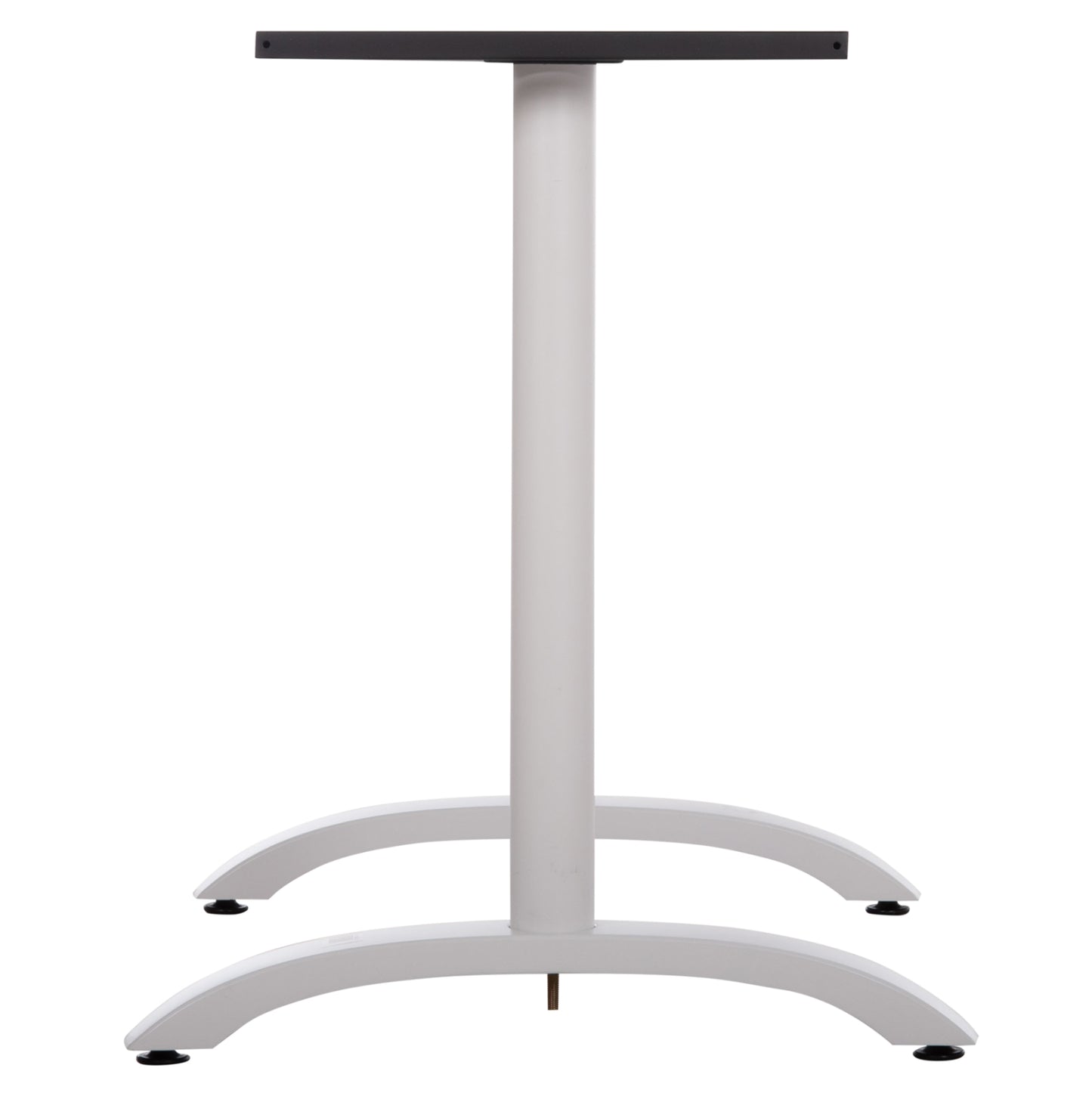 BASE FOR TABLE HM461.12 ALUMINUM DOUBLE IN WHITE WITH HEIGHT ADJUSTERS 100x60x73Hcm