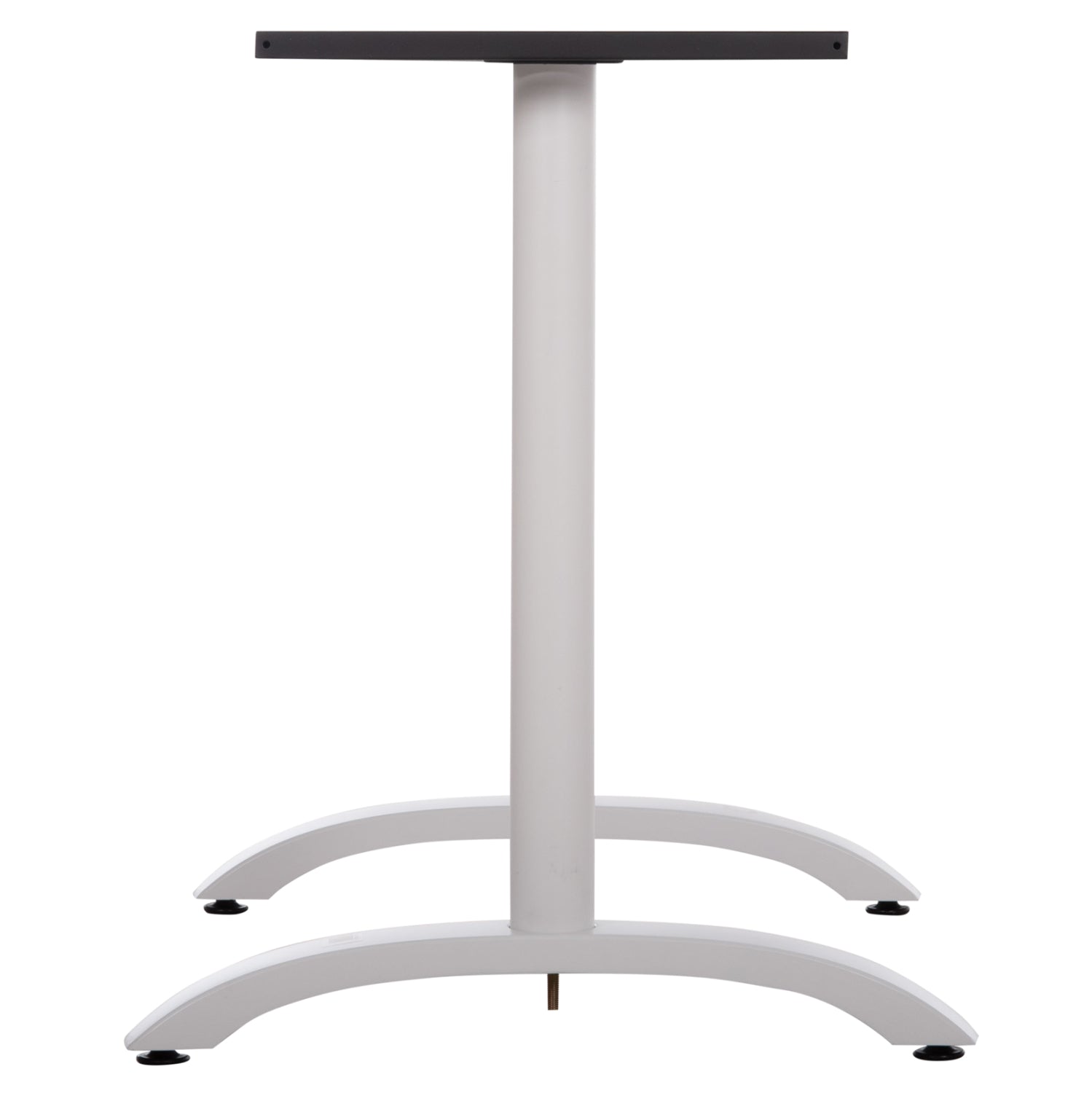 BASE FOR TABLE HM461.12 ALUMINUM DOUBLE IN WHITE WITH HEIGHT ADJUSTERS 100x60x73Hcm