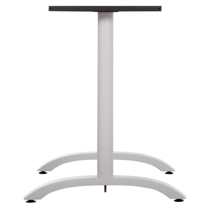 BASE FOR TABLE HM461.12 ALUMINUM DOUBLE IN WHITE WITH HEIGHT ADJUSTERS 100x60x73Hcm