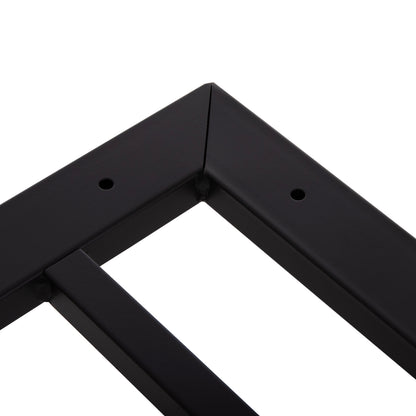 BASE FOR TABLE HM461.12 ALUMINUM DOUBLE IN WHITE WITH HEIGHT ADJUSTERS 100x60x73Hcm