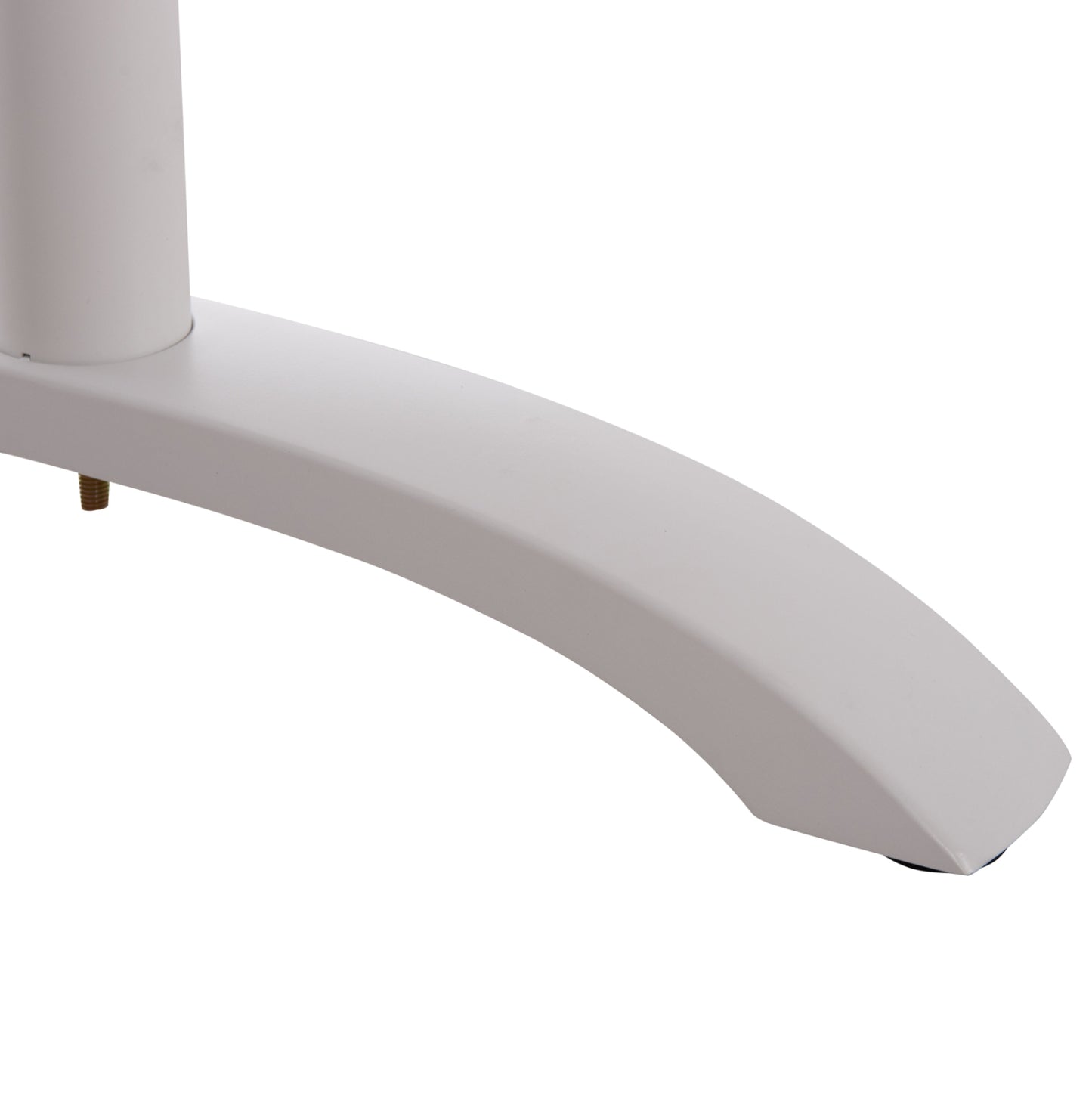 BASE FOR TABLE HM461.12 ALUMINUM DOUBLE IN WHITE WITH HEIGHT ADJUSTERS 100x60x73Hcm