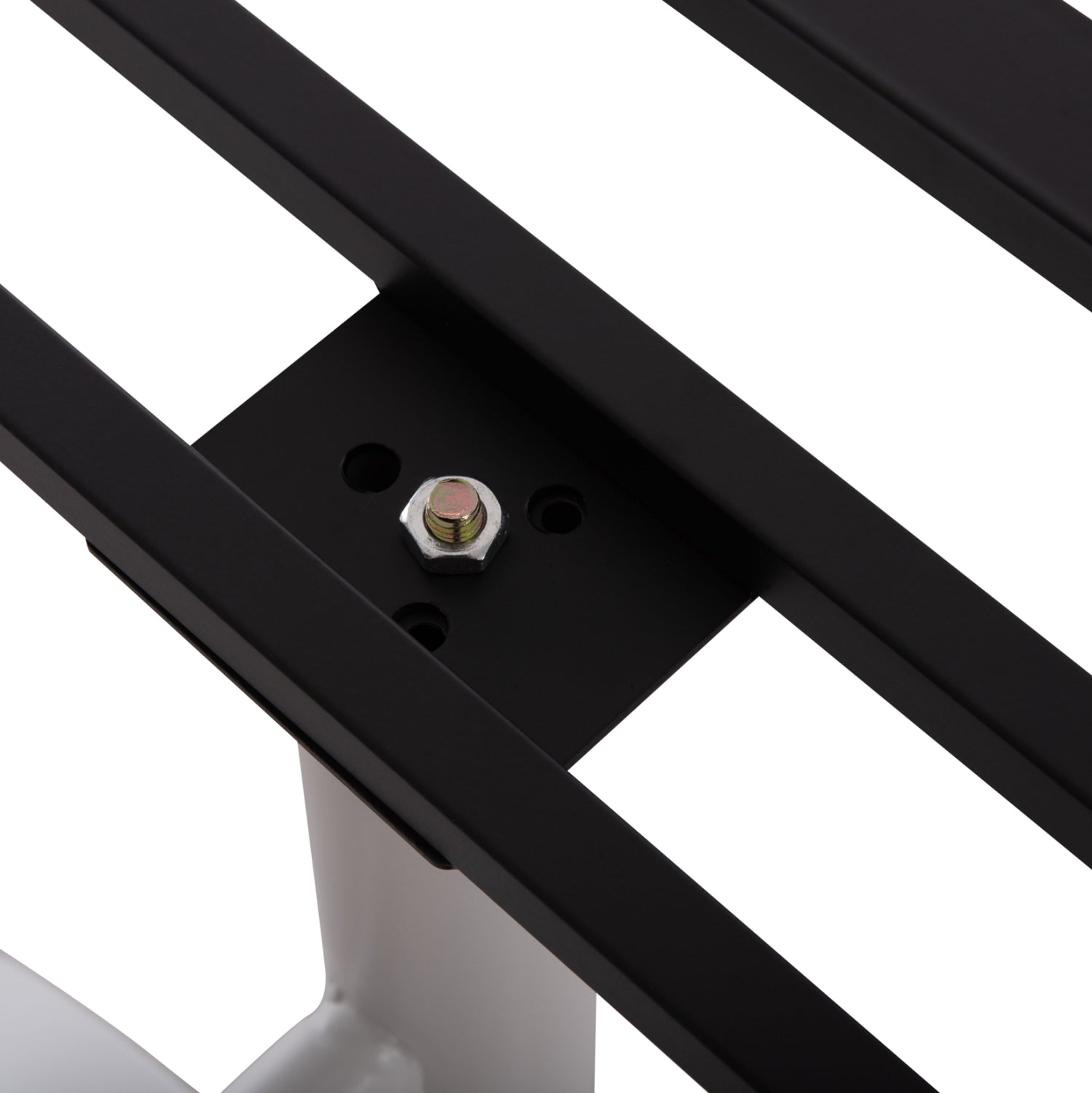 BASE FOR TABLE HM461.12 ALUMINUM DOUBLE IN WHITE WITH HEIGHT ADJUSTERS 100x60x73Hcm