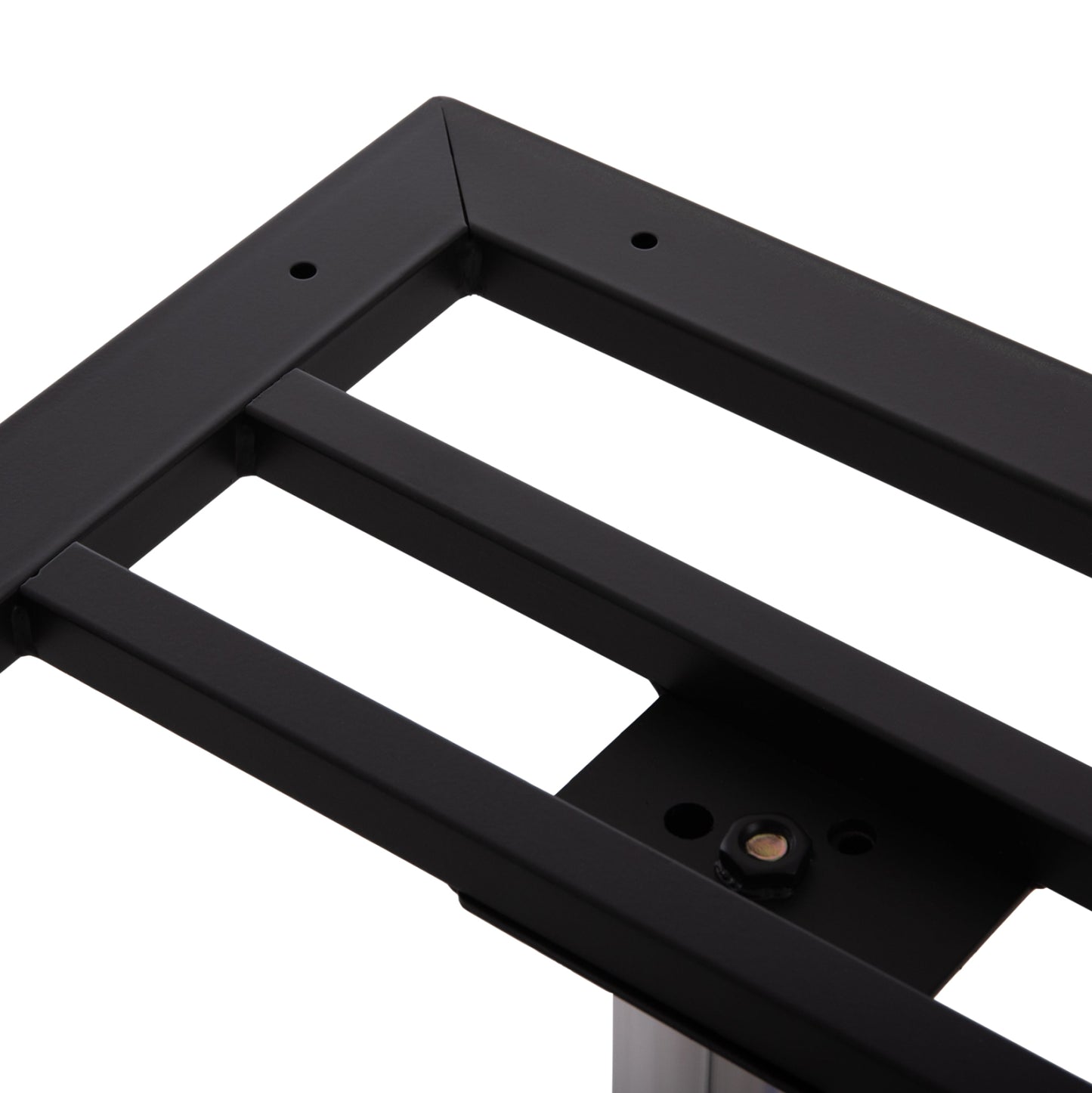 DOUBLE BASE FOR TABLE HM461.13 CHROMED ALUMINUM WITH HEIGHT ADJUSTERS 100x60x73Hcm