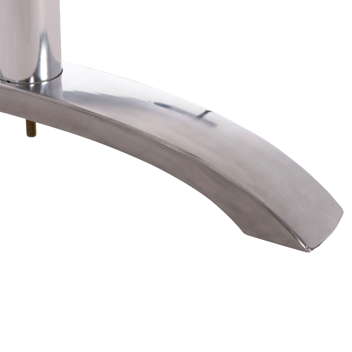 DOUBLE BASE FOR TABLE HM461.13 CHROMED ALUMINUM WITH HEIGHT ADJUSTERS 100x60x73Hcm