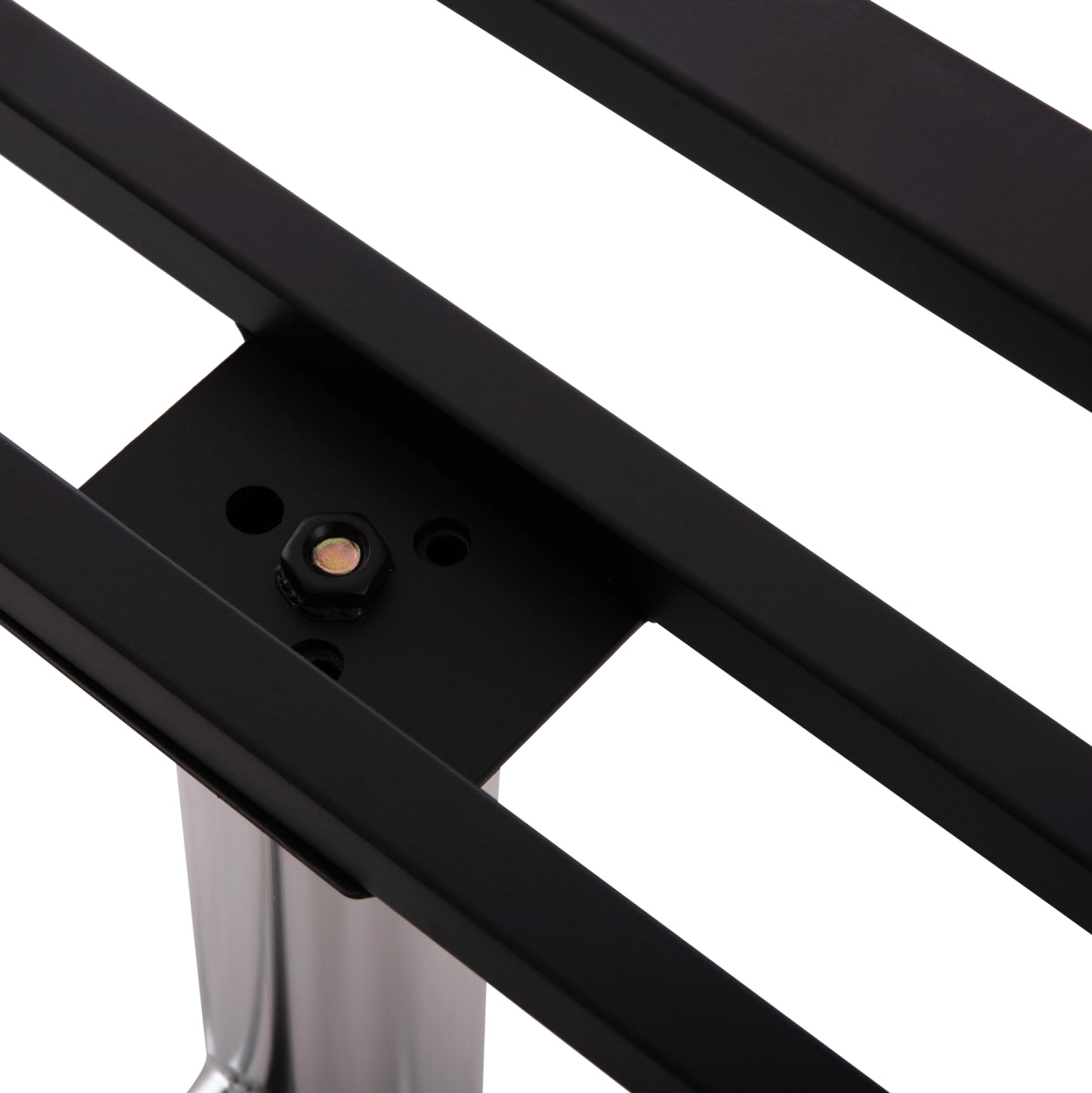DOUBLE BASE FOR TABLE HM461.13 CHROMED ALUMINUM WITH HEIGHT ADJUSTERS 100x60x73Hcm