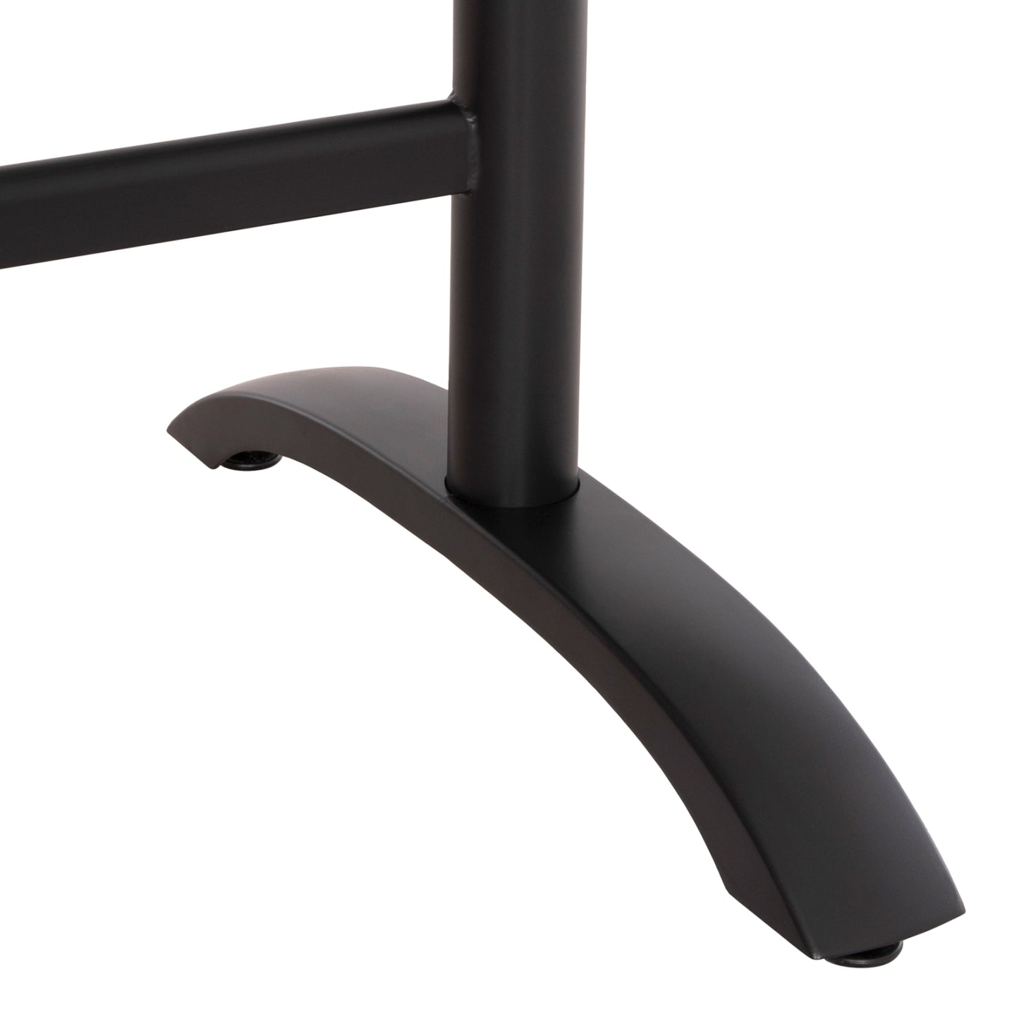 BASE FOR TABLE HM468.11 ALUMINUM DOUBLE IN MATTE BLACK WITH HEIGHT ADJUSTERS 100Χ40Χ73Hcm.