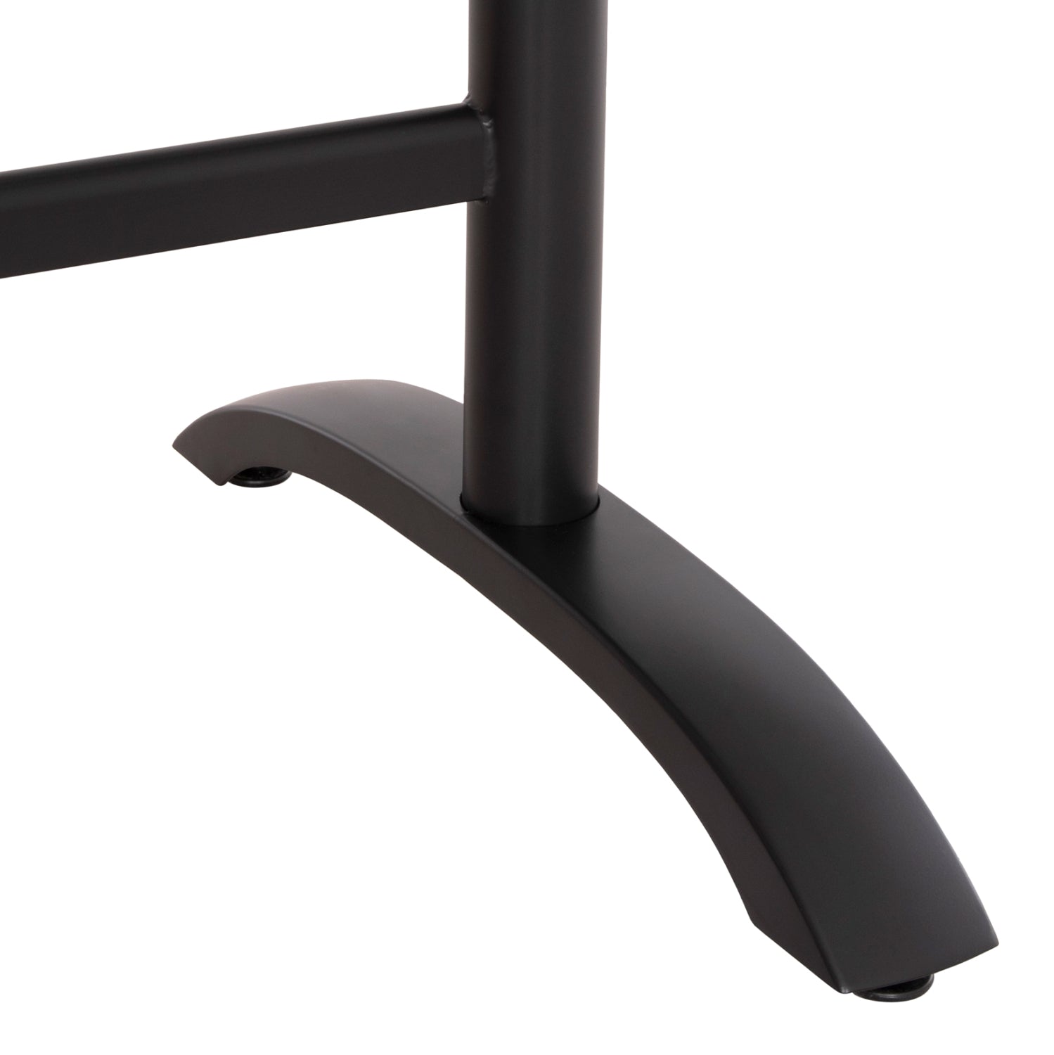 BASE FOR TABLE HM468.11 ALUMINUM DOUBLE IN MATTE BLACK WITH HEIGHT ADJUSTERS 100Χ40Χ73Hcm.