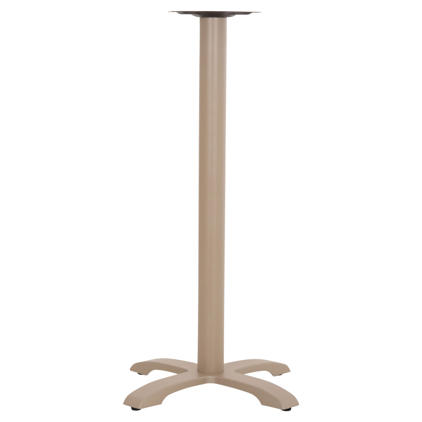 BAR TABLE BASE METAL/CAST IRON HM417.25 CAPPUCCINO 62x62x108Ηcm