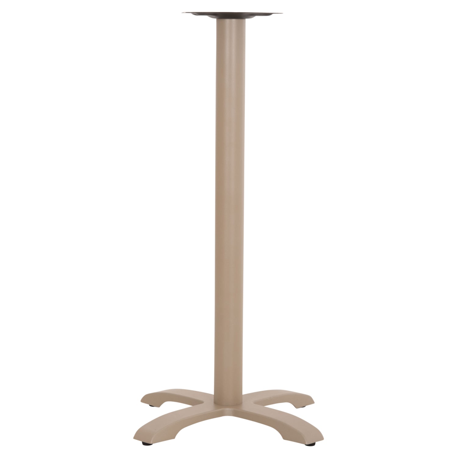 BAR TABLE BASE METAL/CAST IRON HM417.25 CAPPUCCINO 62x62x108Ηcm