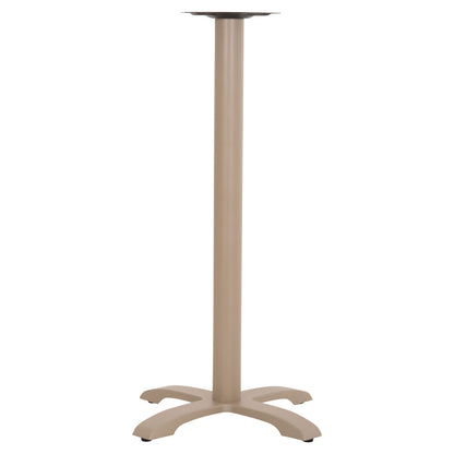 BAR TABLE BASE METAL/CAST IRON HM417.25 CAPPUCCINO 62x62x108Ηcm