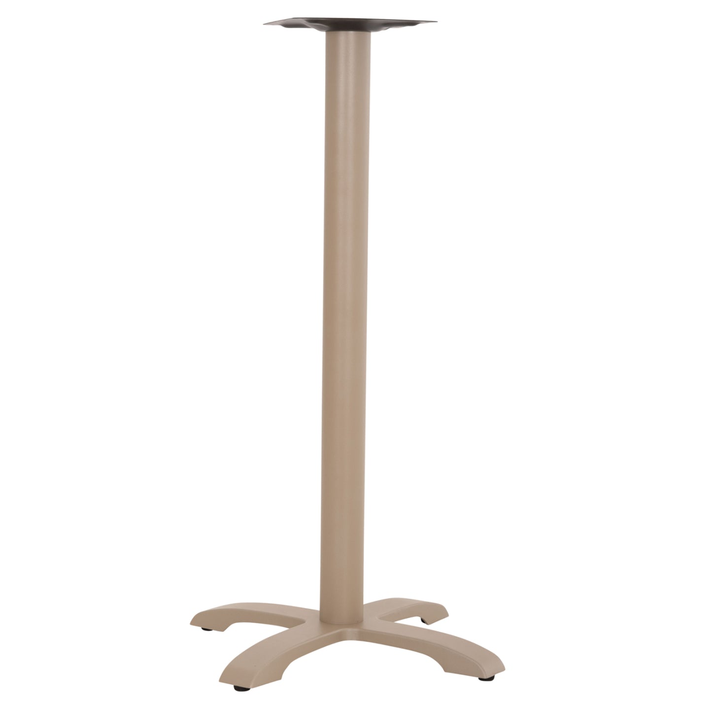BAR TABLE BASE METAL/CAST IRON HM417.25 CAPPUCCINO 62x62x108Ηcm