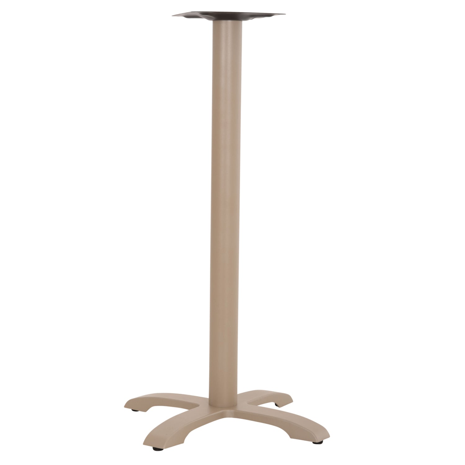 BAR TABLE BASE METAL/CAST IRON HM417.25 CAPPUCCINO 62x62x108Ηcm
