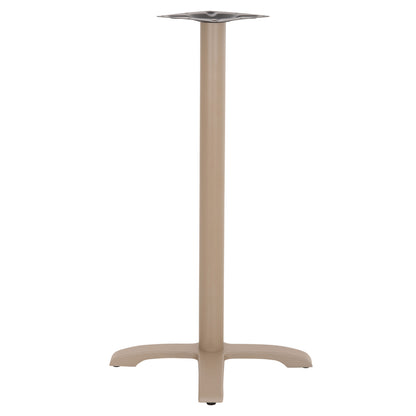 BAR TABLE BASE METAL/CAST IRON HM417.25 CAPPUCCINO 62x62x108Ηcm