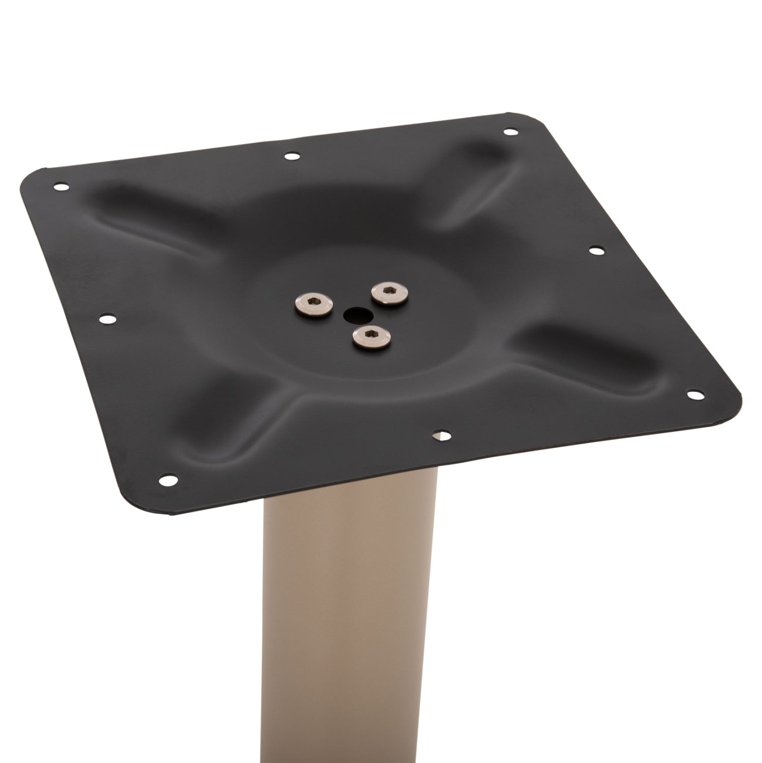 BAR TABLE BASE METAL/CAST IRON HM417.25 CAPPUCCINO 62x62x108Ηcm