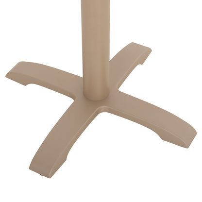 BAR TABLE BASE METAL/CAST IRON HM417.25 CAPPUCCINO 62x62x108Ηcm