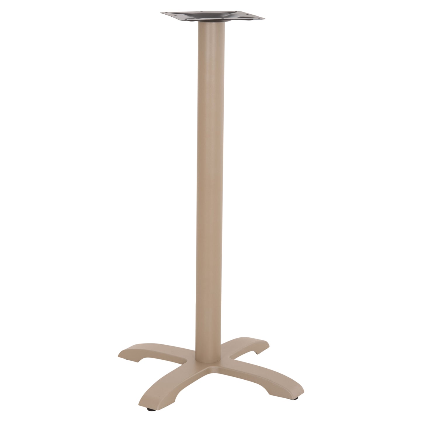 BAR TABLE BASE METAL/CAST IRON HM417.25 CAPPUCCINO 62x62x108Ηcm