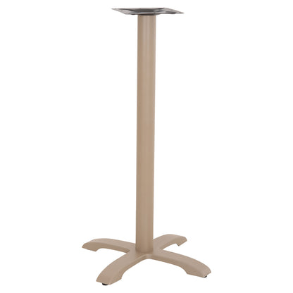 BAR TABLE BASE METAL/CAST IRON HM417.25 CAPPUCCINO 62x62x108Ηcm