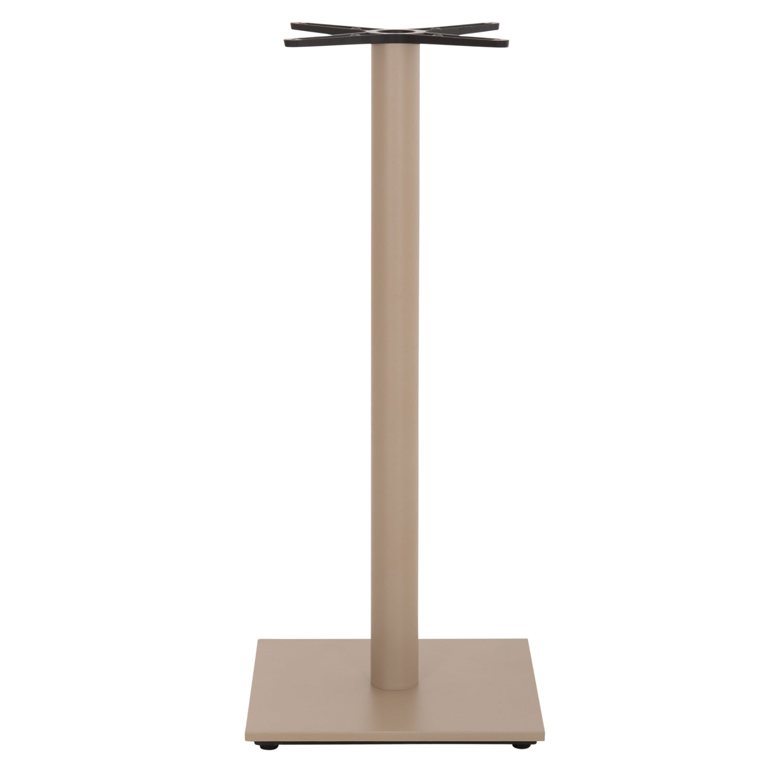 BAR TABLE BASE HM439.25 METAL IN CAPPUCCINO MATTE-HEIGHT ADJUSTERS 46x46x108Hcm.