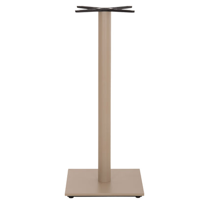 BAR TABLE BASE HM439.25 METAL IN CAPPUCCINO MATTE-HEIGHT ADJUSTERS 46x46x108Hcm.