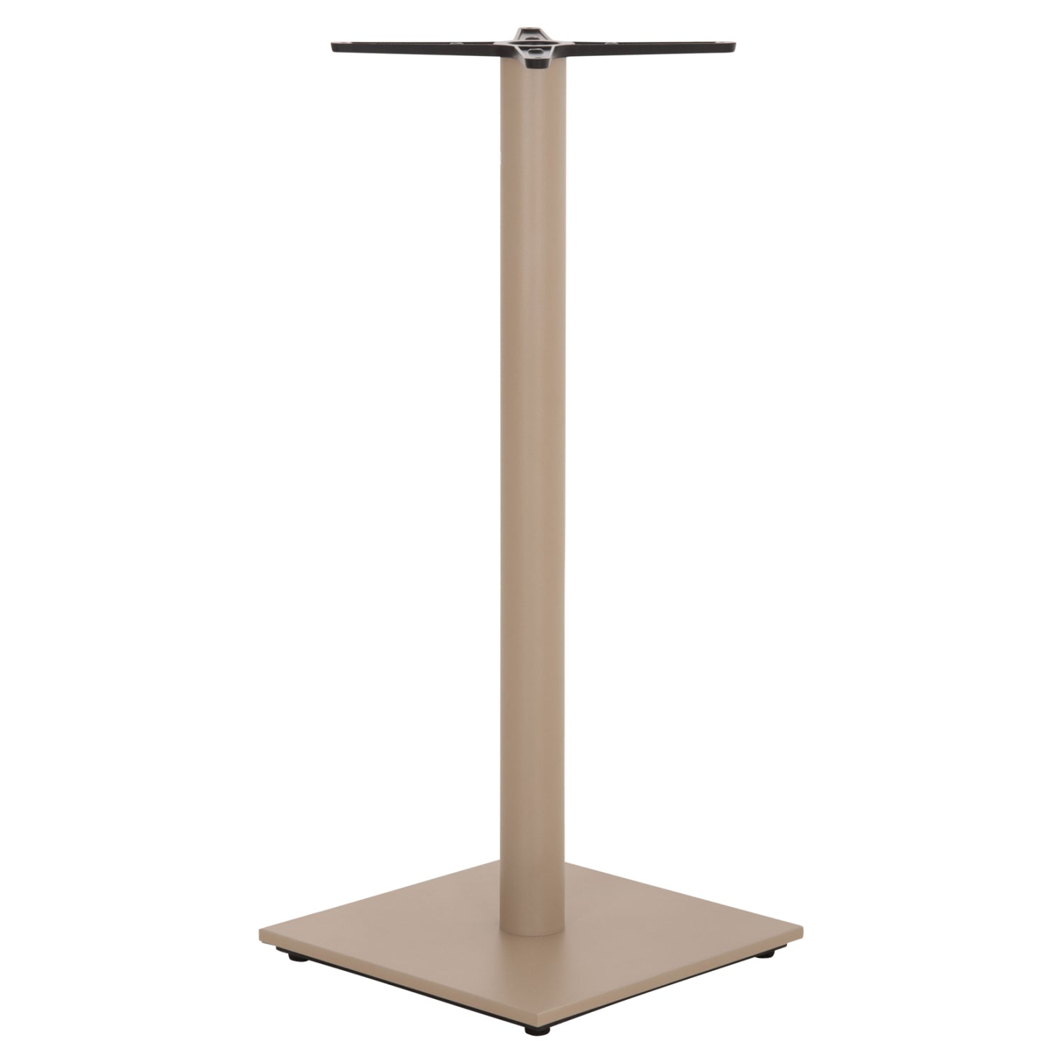 BAR TABLE BASE HM439.25 METAL IN CAPPUCCINO MATTE-HEIGHT ADJUSTERS 46x46x108Hcm.