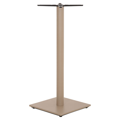 BAR TABLE BASE HM439.25 METAL IN CAPPUCCINO MATTE-HEIGHT ADJUSTERS 46x46x108Hcm.