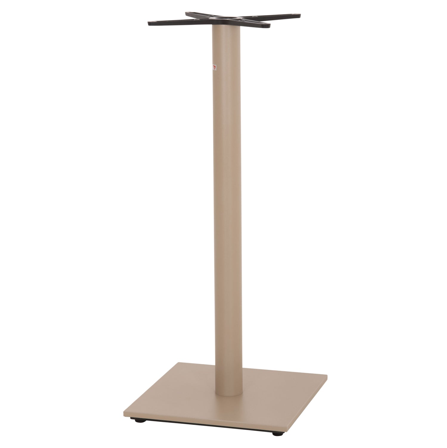 BAR TABLE BASE HM439.25 METAL IN CAPPUCCINO MATTE-HEIGHT ADJUSTERS 46x46x108Hcm.
