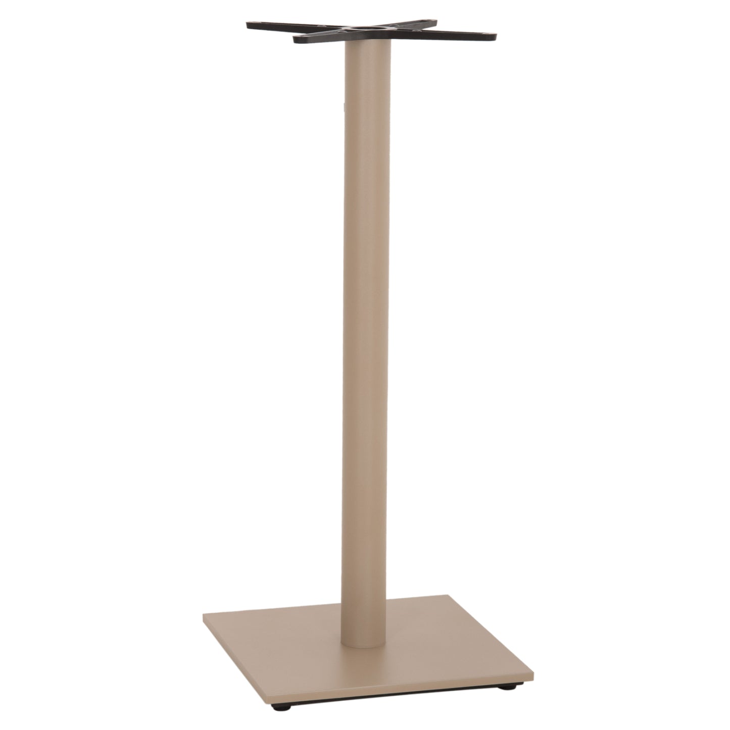 BAR TABLE BASE HM439.25 METAL IN CAPPUCCINO MATTE-HEIGHT ADJUSTERS 46x46x108Hcm.