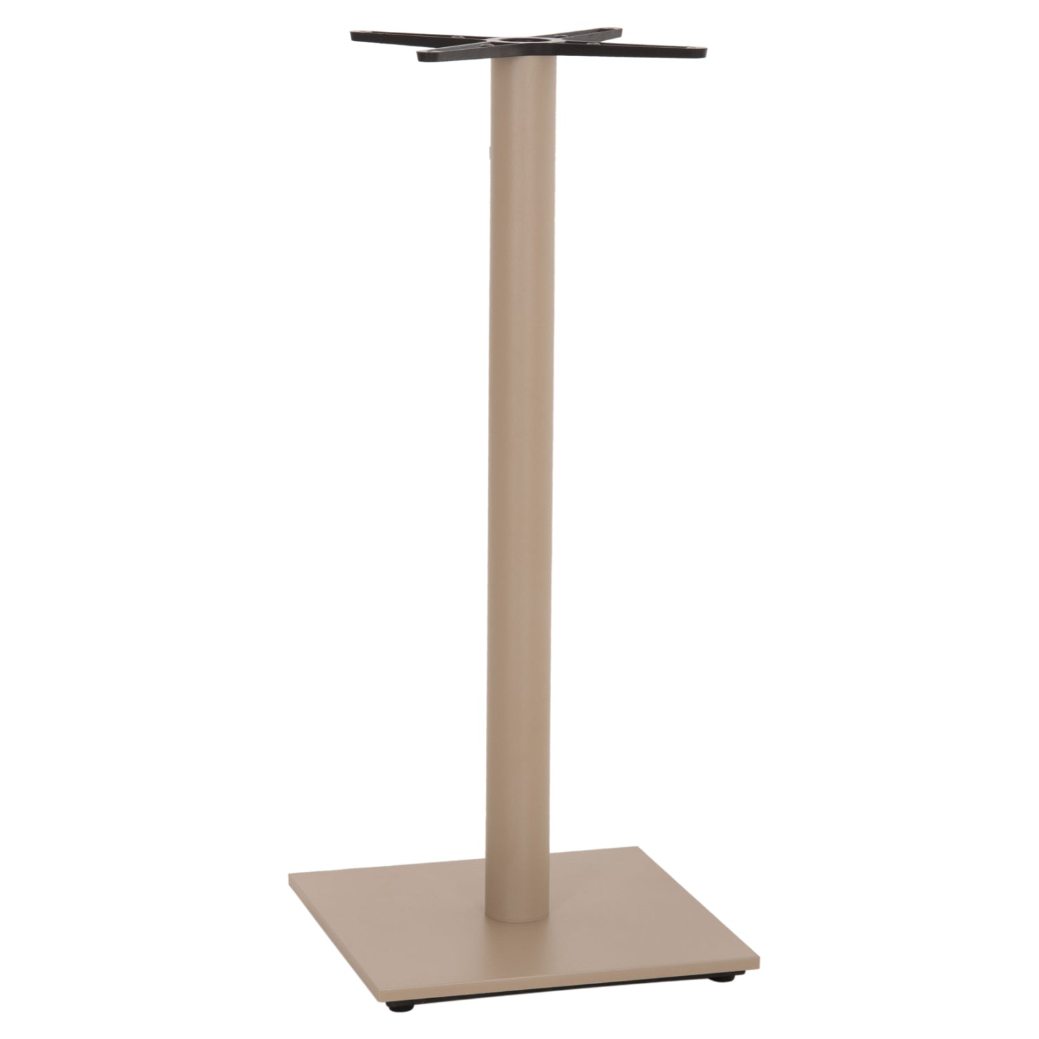 BAR TABLE BASE HM439.25 METAL IN CAPPUCCINO MATTE-HEIGHT ADJUSTERS 46x46x108Hcm.