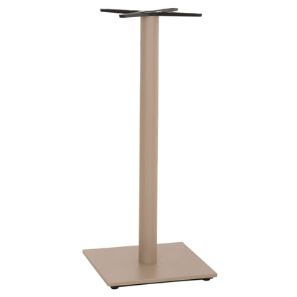BAR TABLE BASE HM439.25 METAL IN CAPPUCCINO MATTE-HEIGHT ADJUSTERS 46x46x108Hcm.