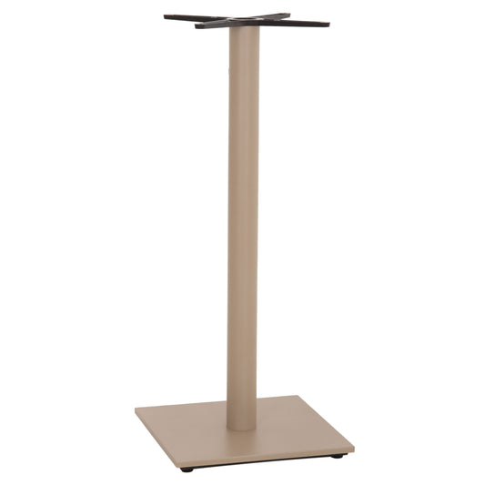 BAR TABLE BASE HM439.25 METAL IN CAPPUCCINO MATTE-HEIGHT ADJUSTERS 46x46x108Hcm.