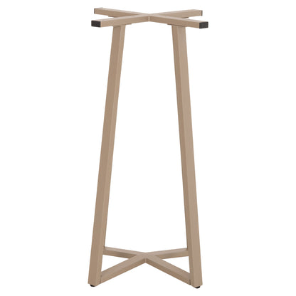 BAR TABLE BASE MEDIUM HEIGHT HM477.25 METAL IN CAPPUCCINO 50x50x90Hcm.