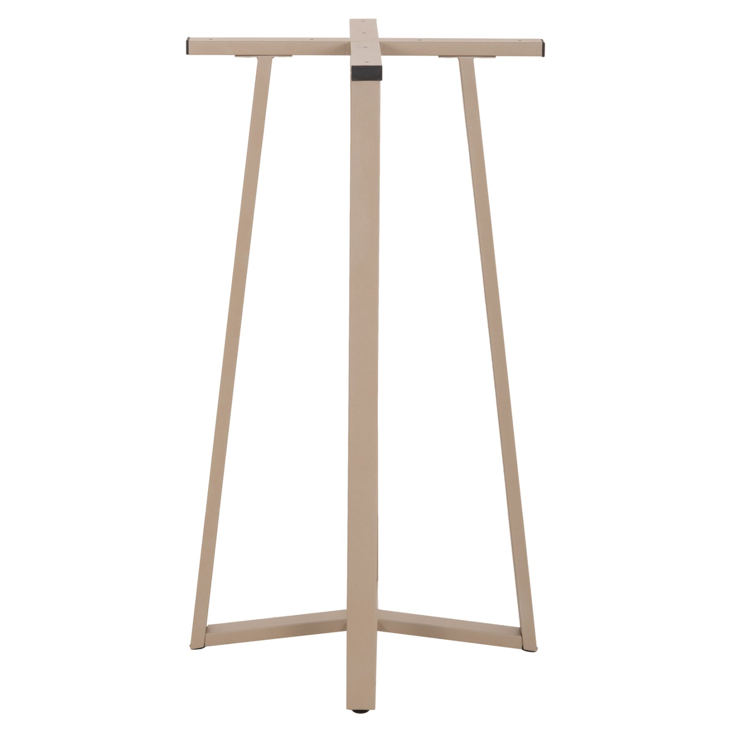 BAR TABLE BASE MEDIUM HEIGHT HM477.25 METAL IN CAPPUCCINO 50x50x90Hcm.