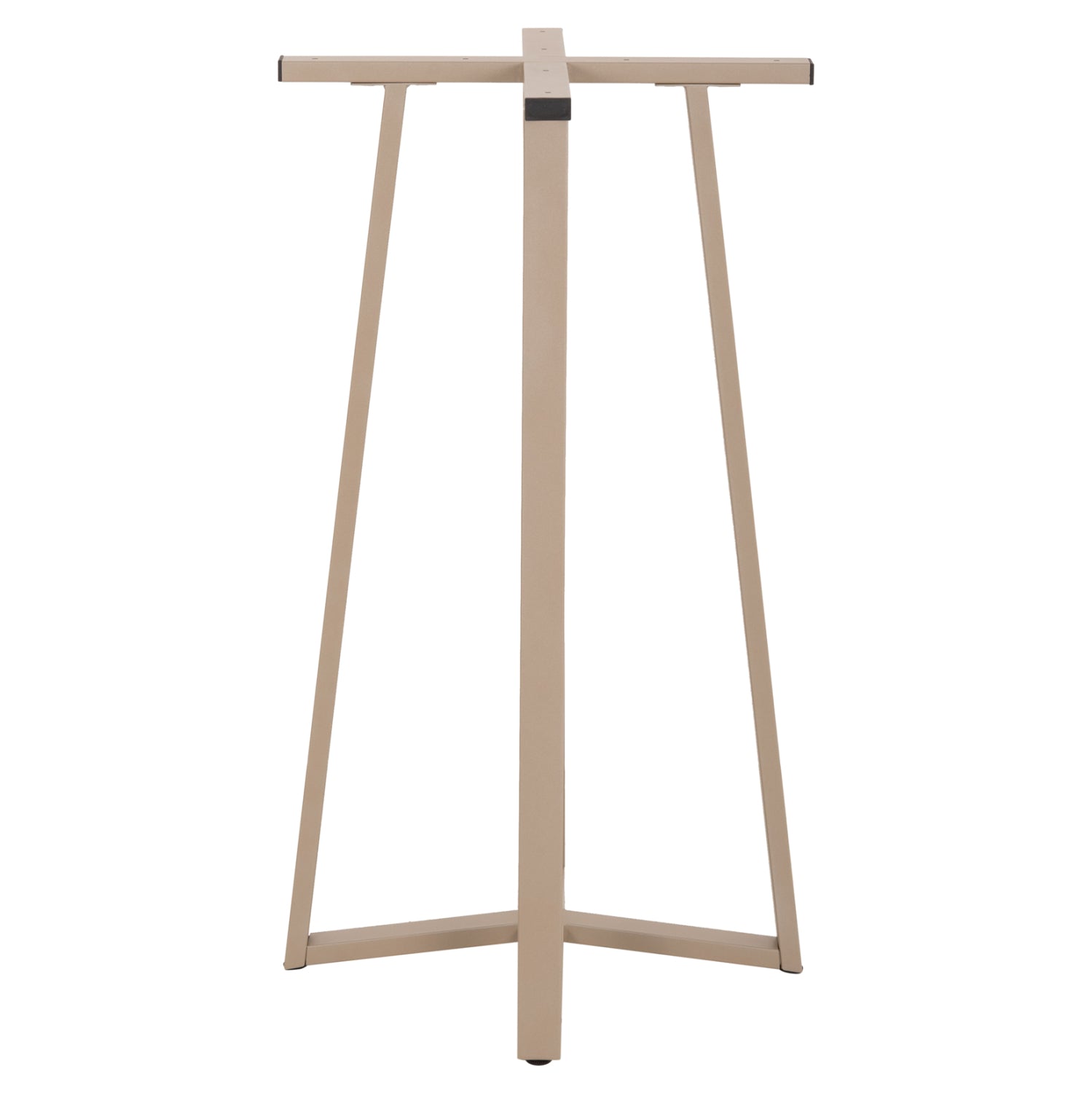 BAR TABLE BASE MEDIUM HEIGHT HM477.25 METAL IN CAPPUCCINO 50x50x90Hcm.